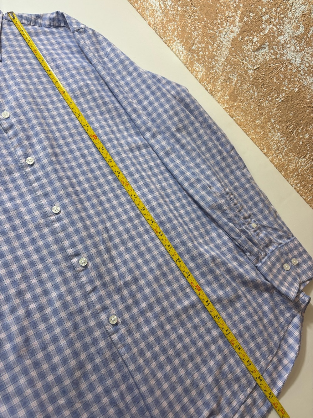 Tattersall London Mens Dress Shirt Preppy Professional Office Wear Gingham 17 - Picture 15 of 15